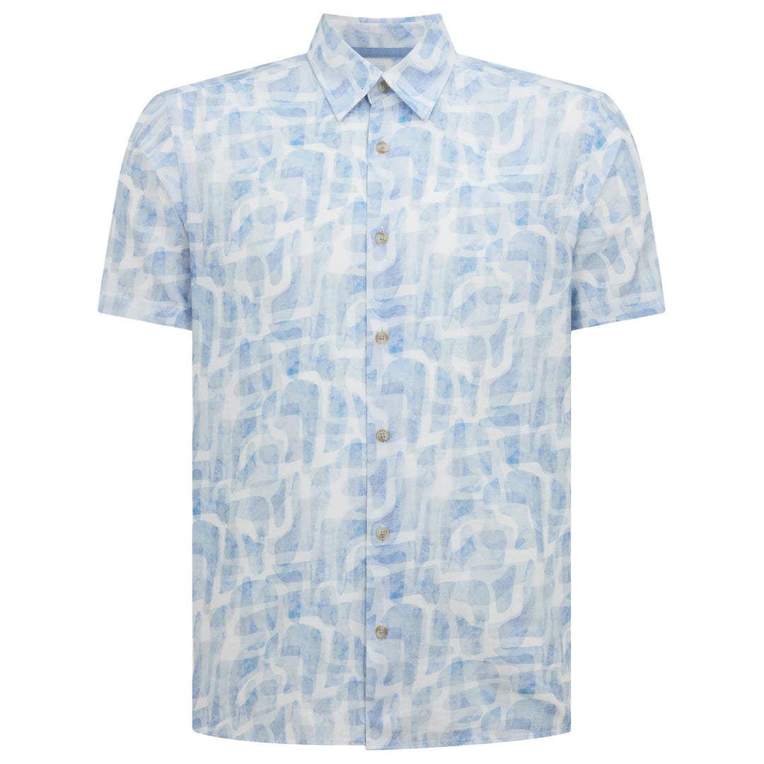 Remus Uomo Short Sleeve Shirt - Sky Blue