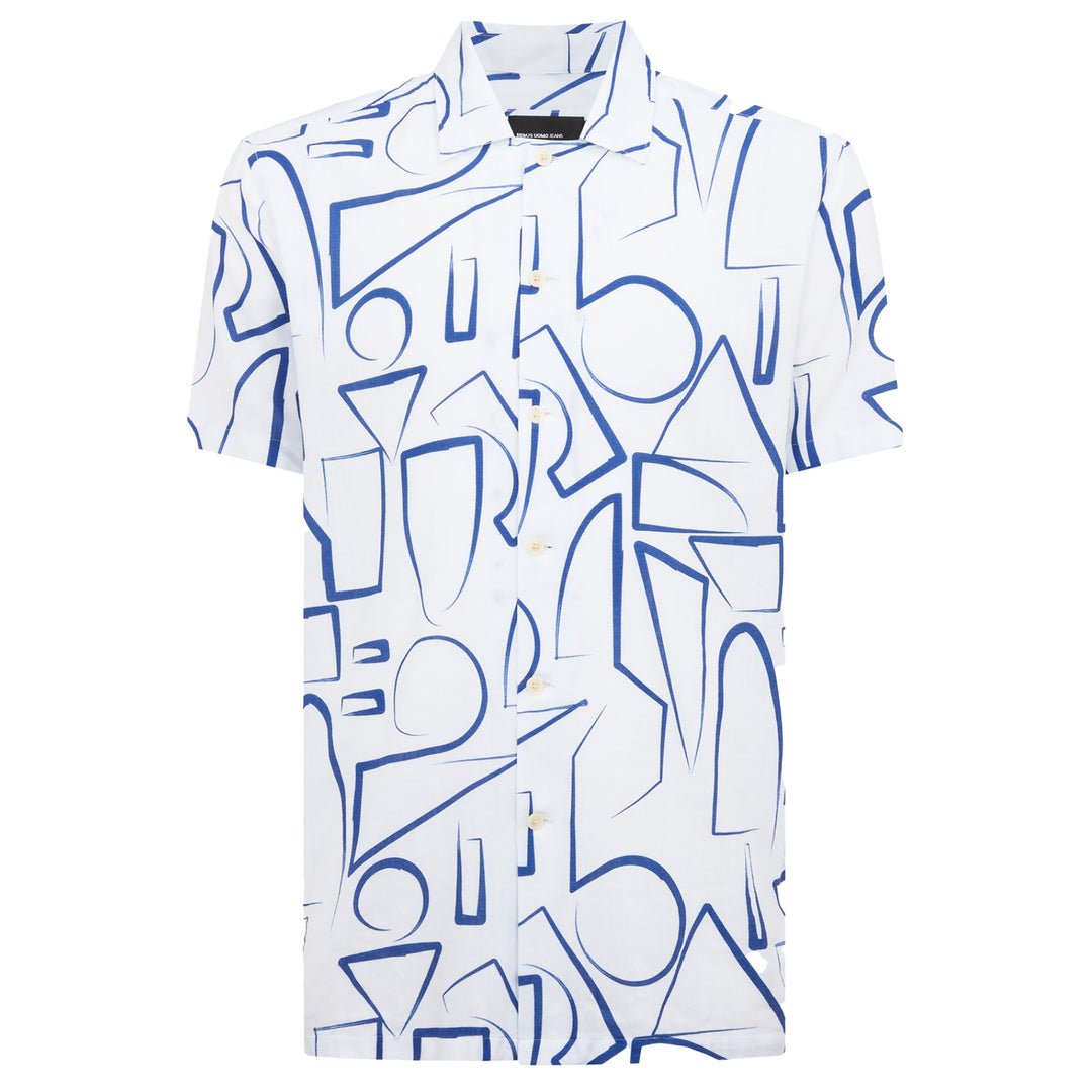 Remus Uomo Short Sleeve Shirt - Blue