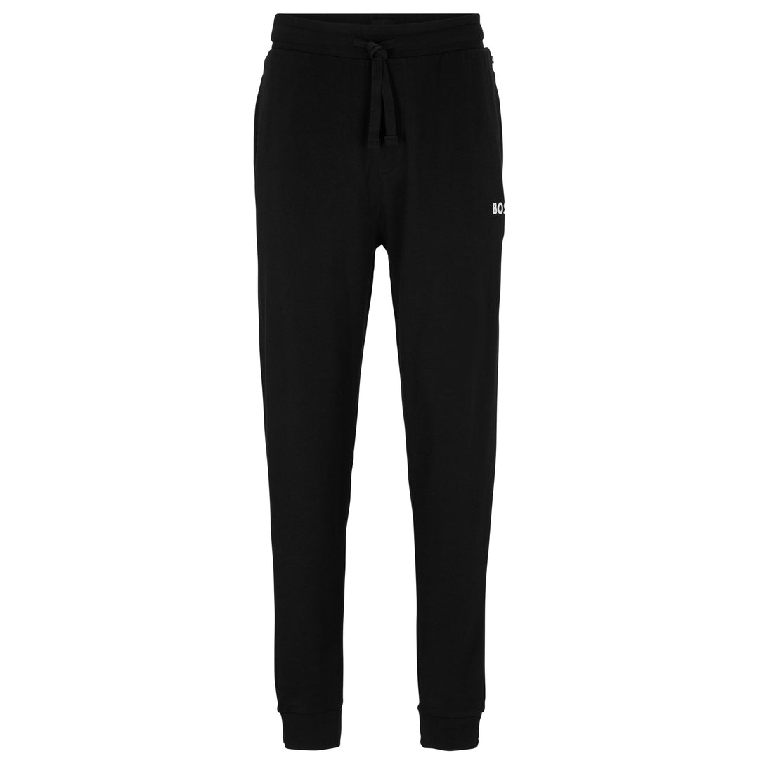 BOSS cuffed tracksuit bottoms black