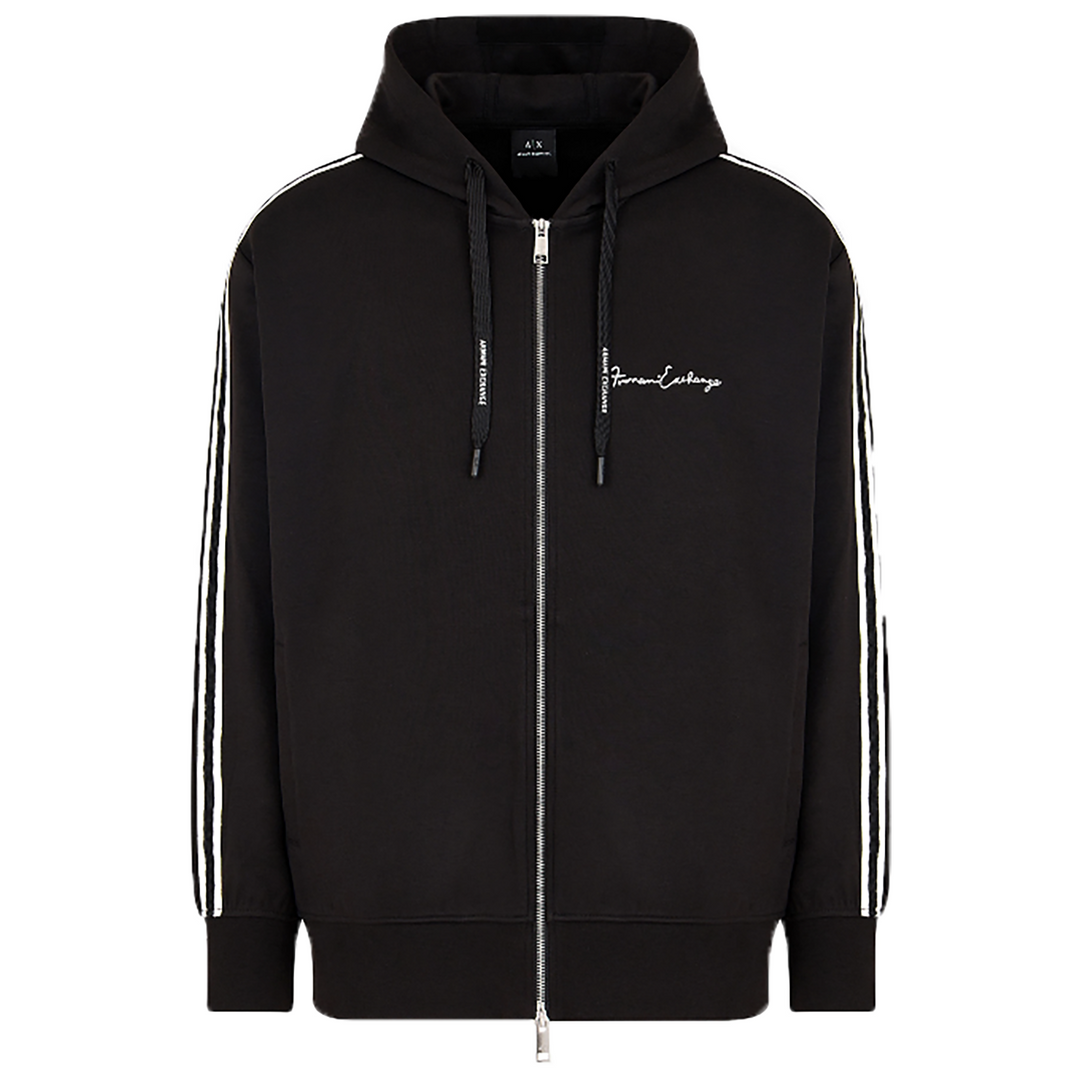 Armani Exchange Zip Hoodie - BLACK