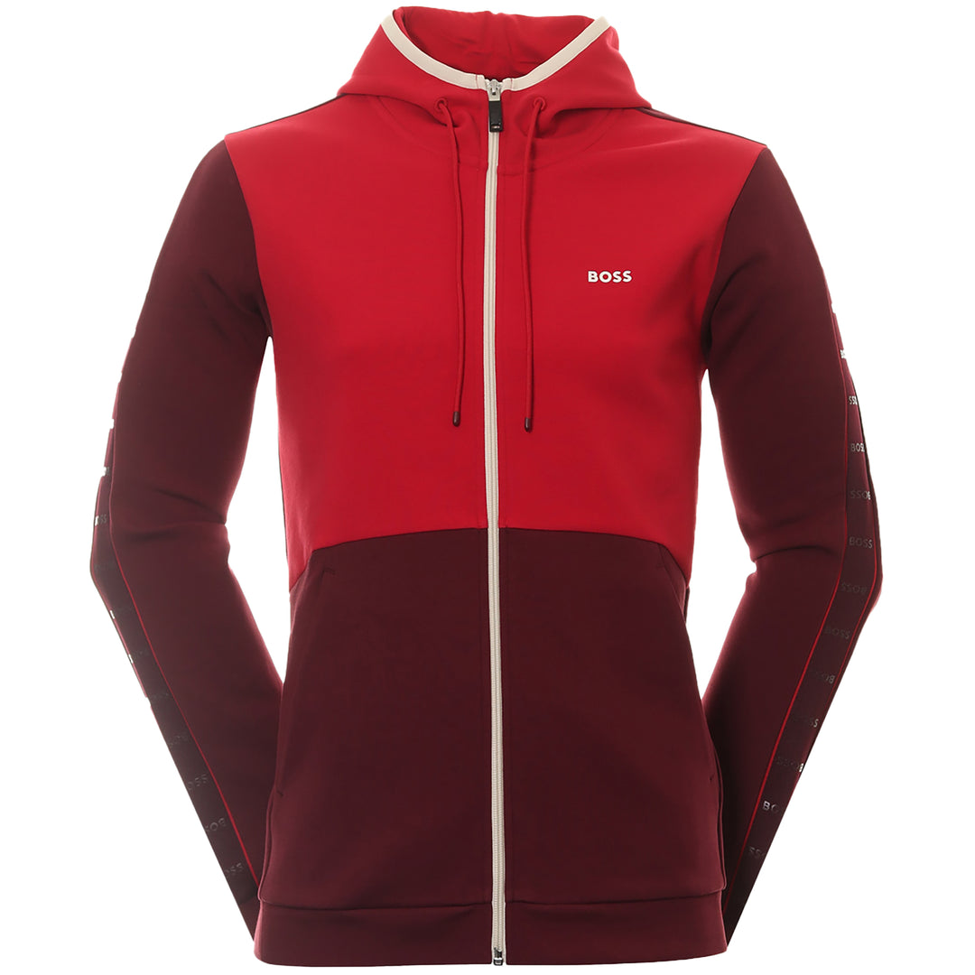Hugo Boss Saggy 1 Full Zip Hoodie Red