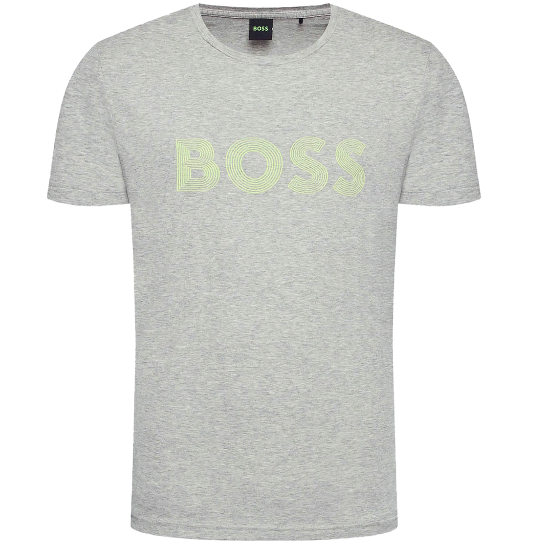 Hugo Boss Tee6 Front Logo T-shirt Grey