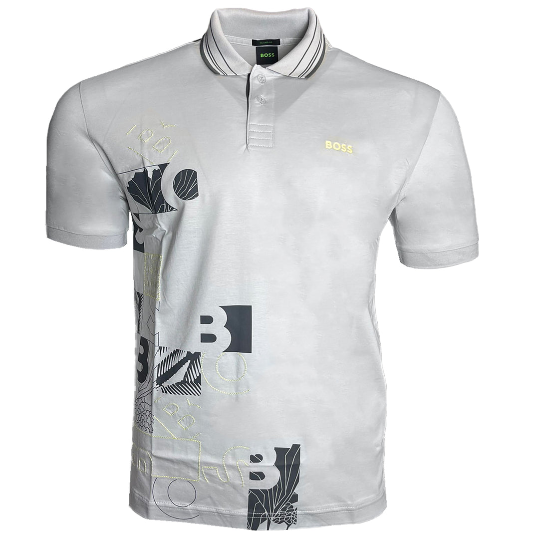Hugo Boss Pirax 1 Polo Shirt Grey