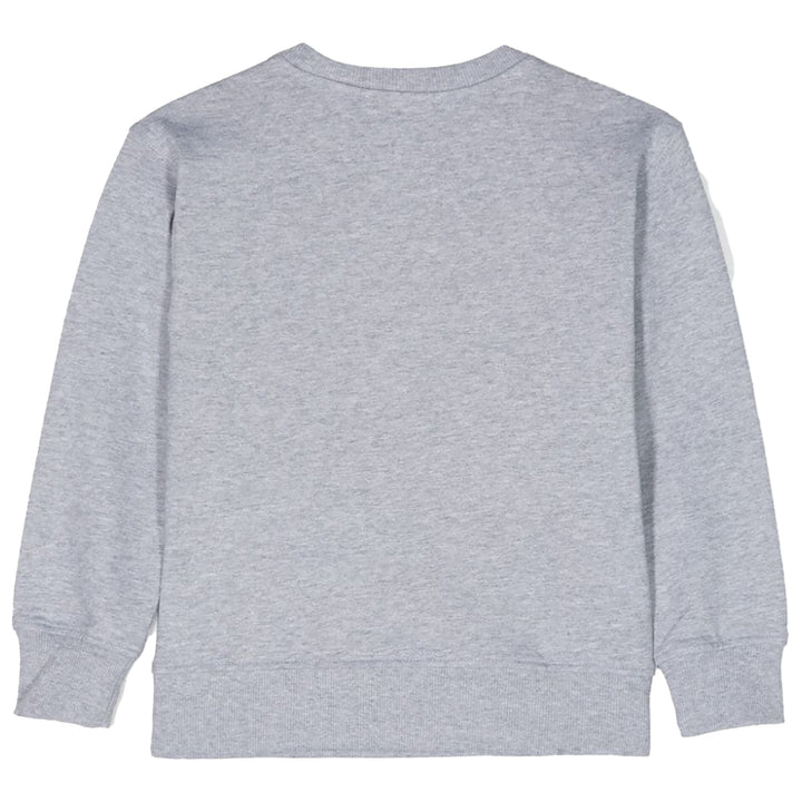 Moschino Kids Teddy bear-print cotton sweatshirt Grey