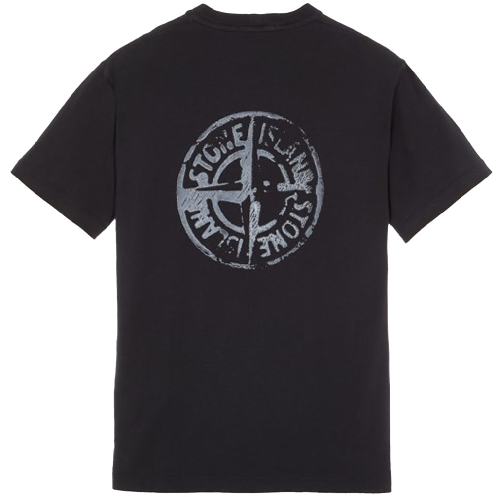 Stone Island 'Stamp Two' Print T-Shirt Black