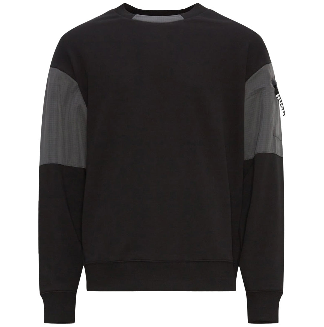Boss panelled HUGO sweatshirt black