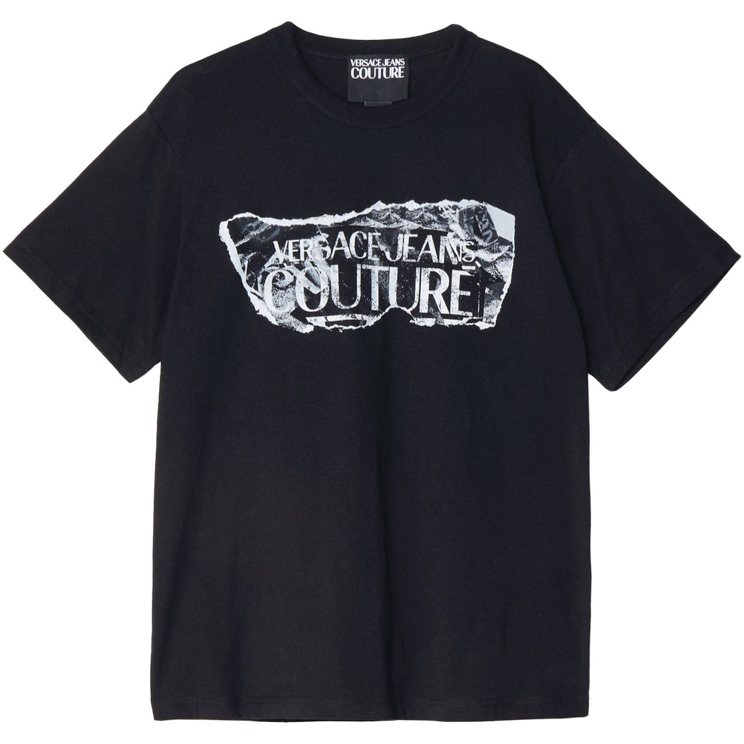 Versace Jeans Couture Front Logo Print - Black