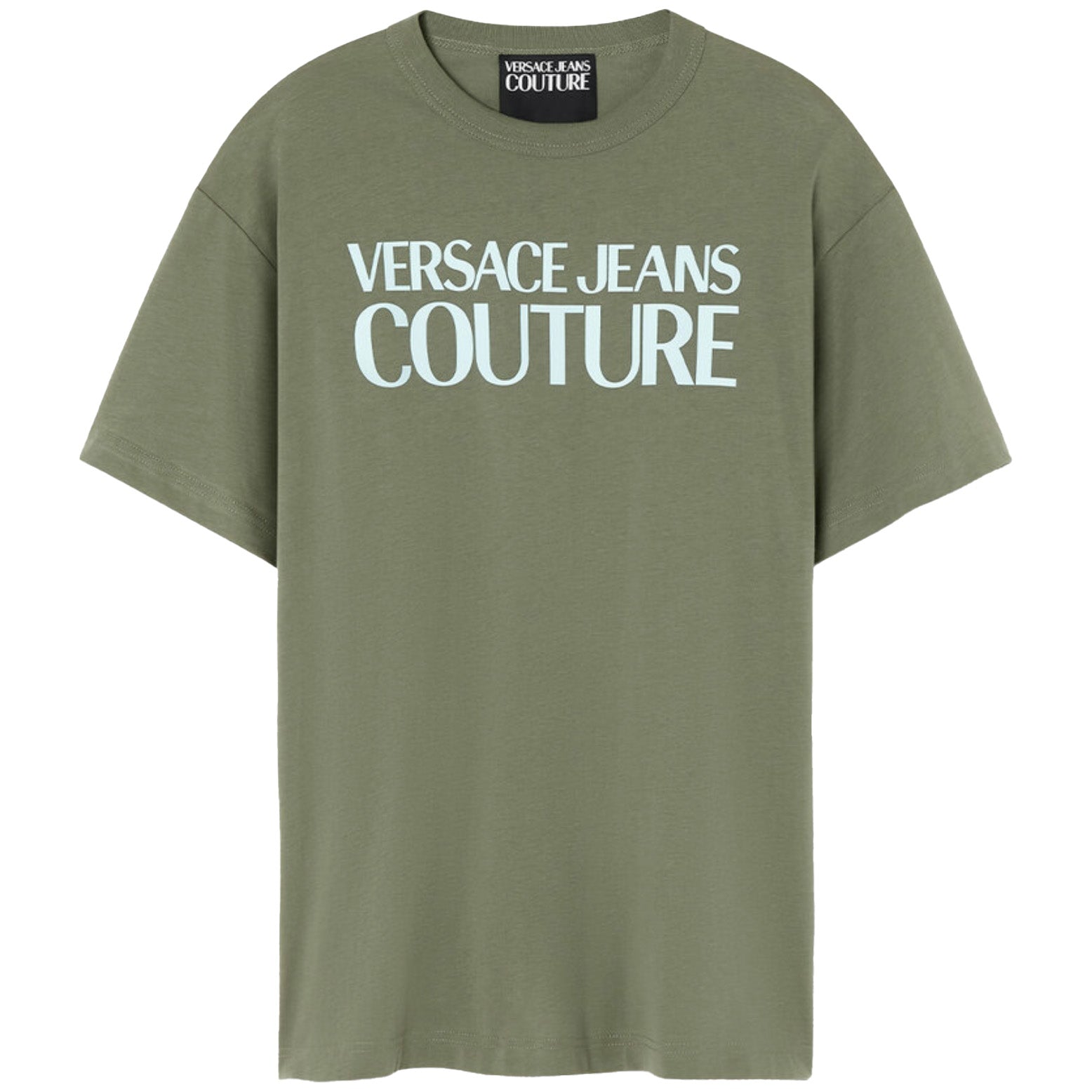Versace Jeans Couture Logo Print T-shirt Khaki – Maze Fashion