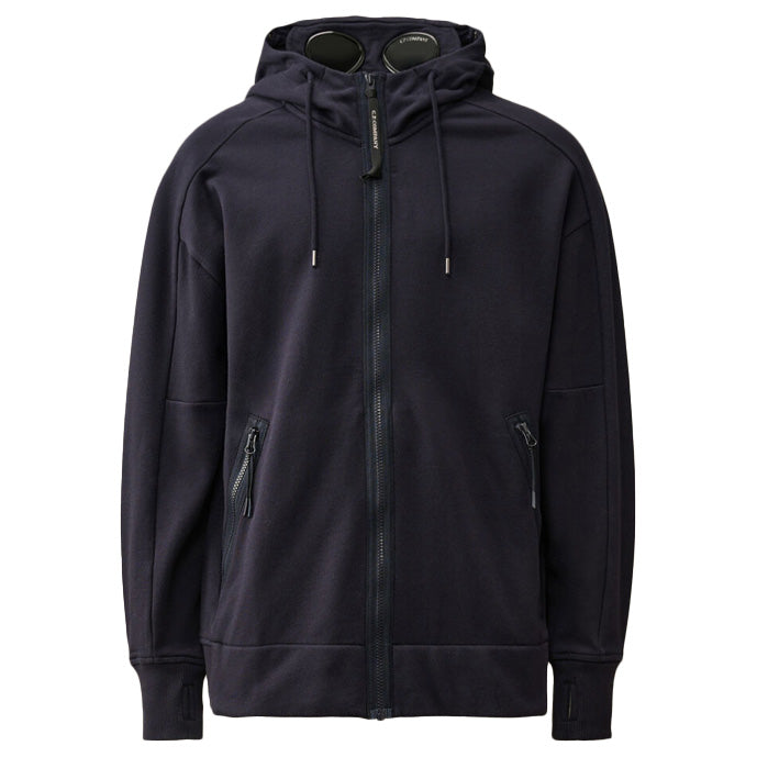 C.P.Company Zipped Goggle Hoodie Navy