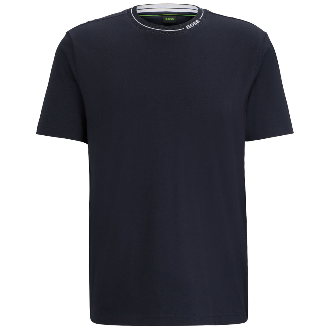 Boss Cotton-Jersey Regular-Fit T-Shirt - Navy