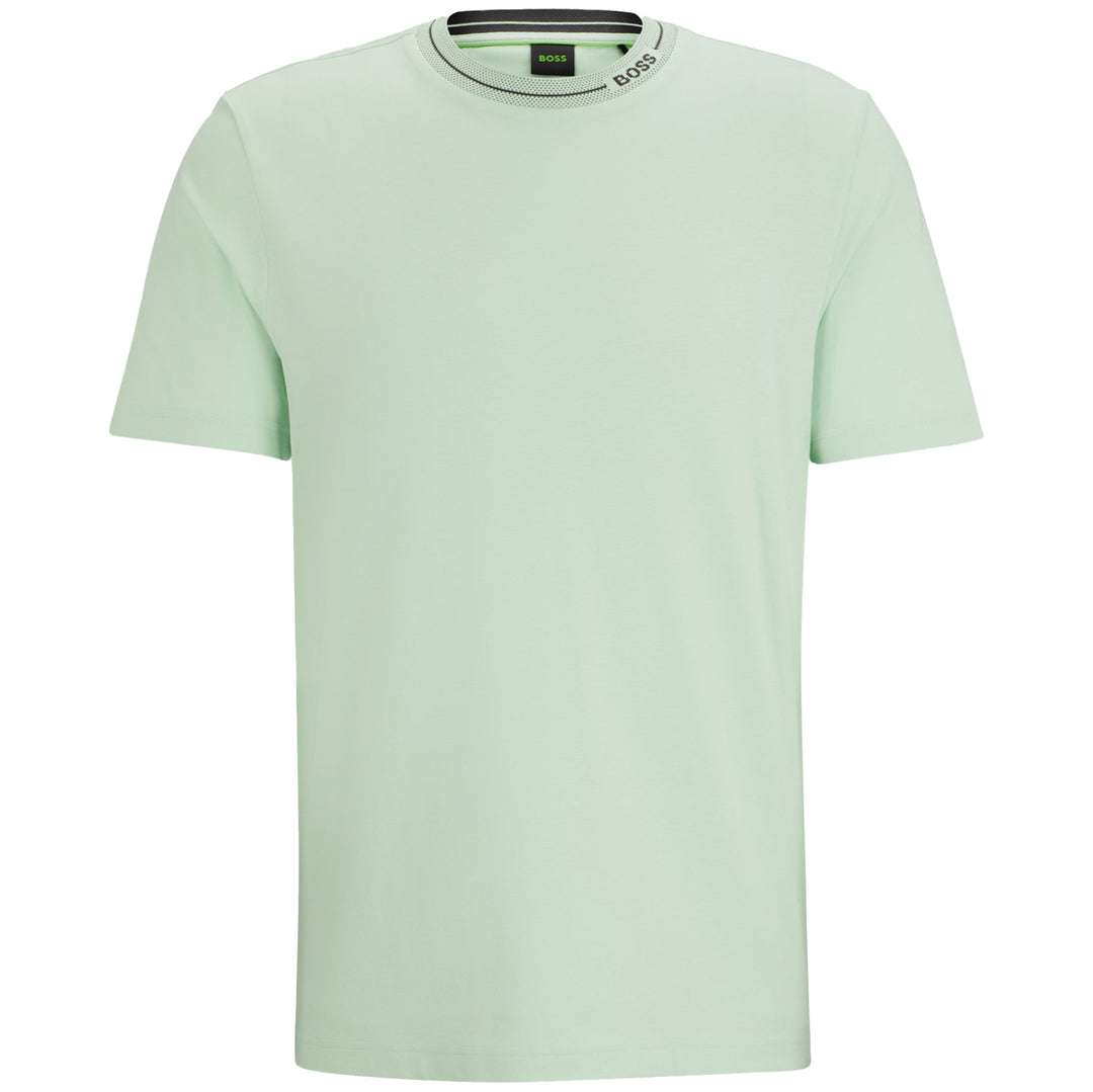 Boss Cotton-Jersey Regular-Fit T-Shirt - Mint