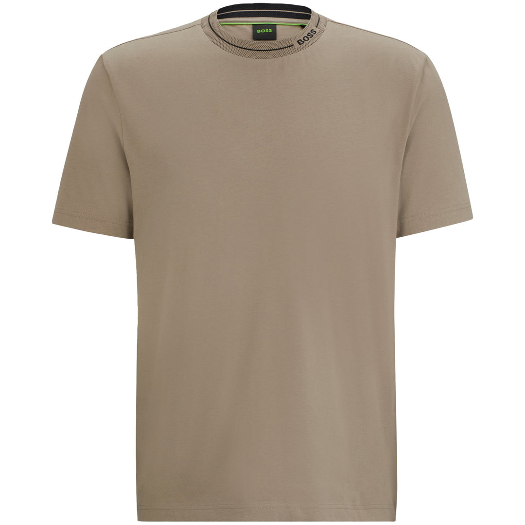 Boss Cotton-Jersey Regular-Fit T-Shirt - Brown