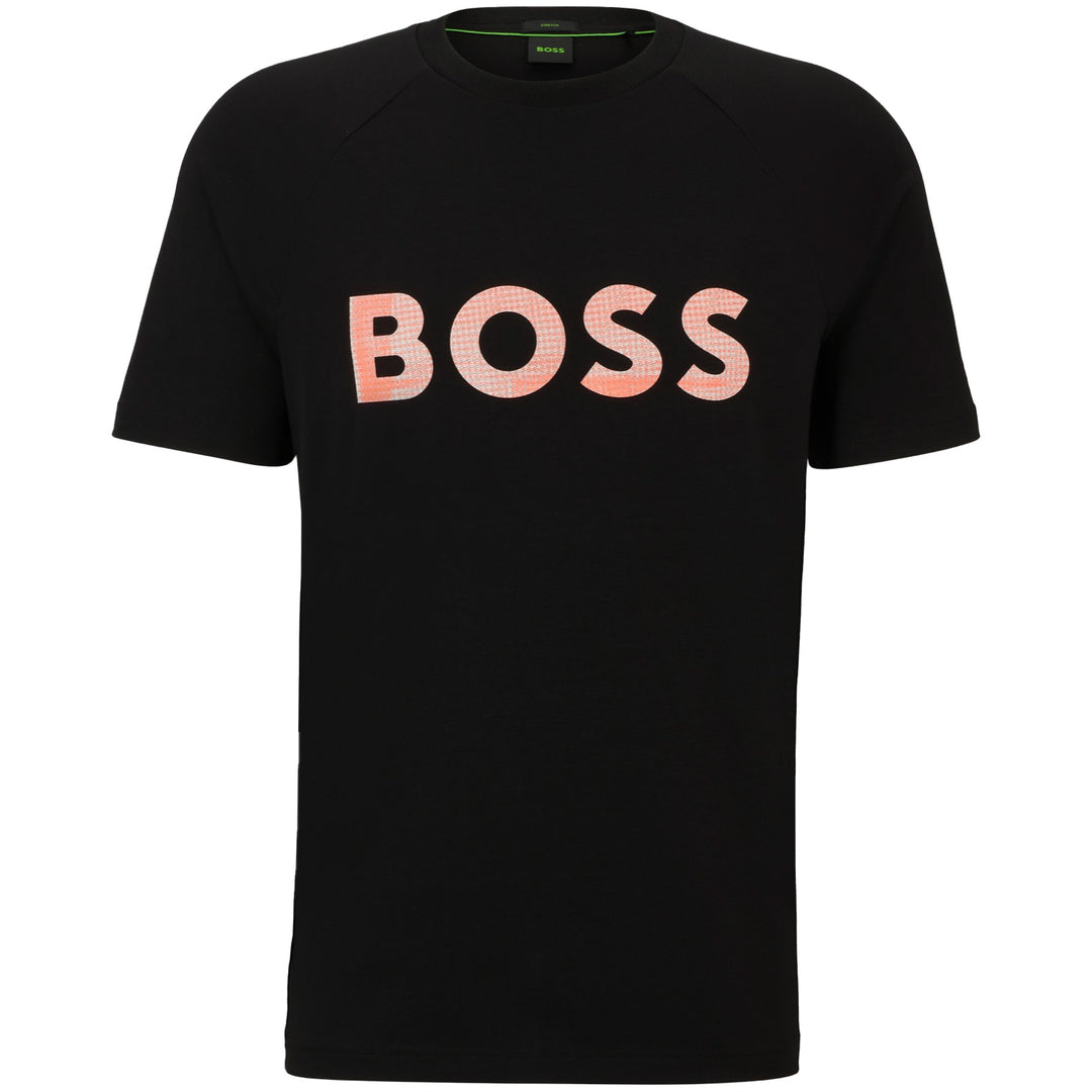 Boss Regular-Fit T-Shirt With Seasonal Logo - Black