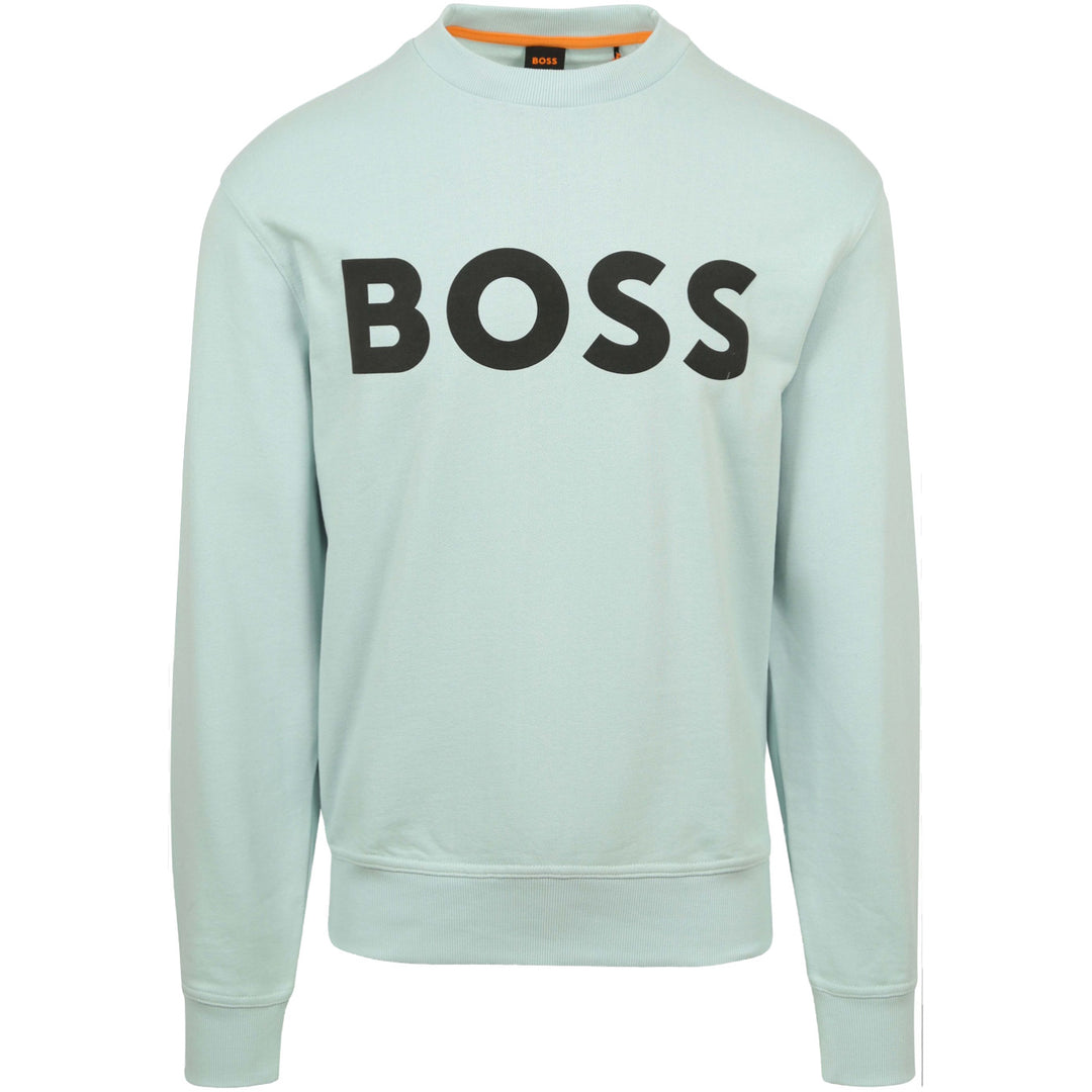 Boss Relaxed-Fit Cotton-Terry Sweatshirt - Mint