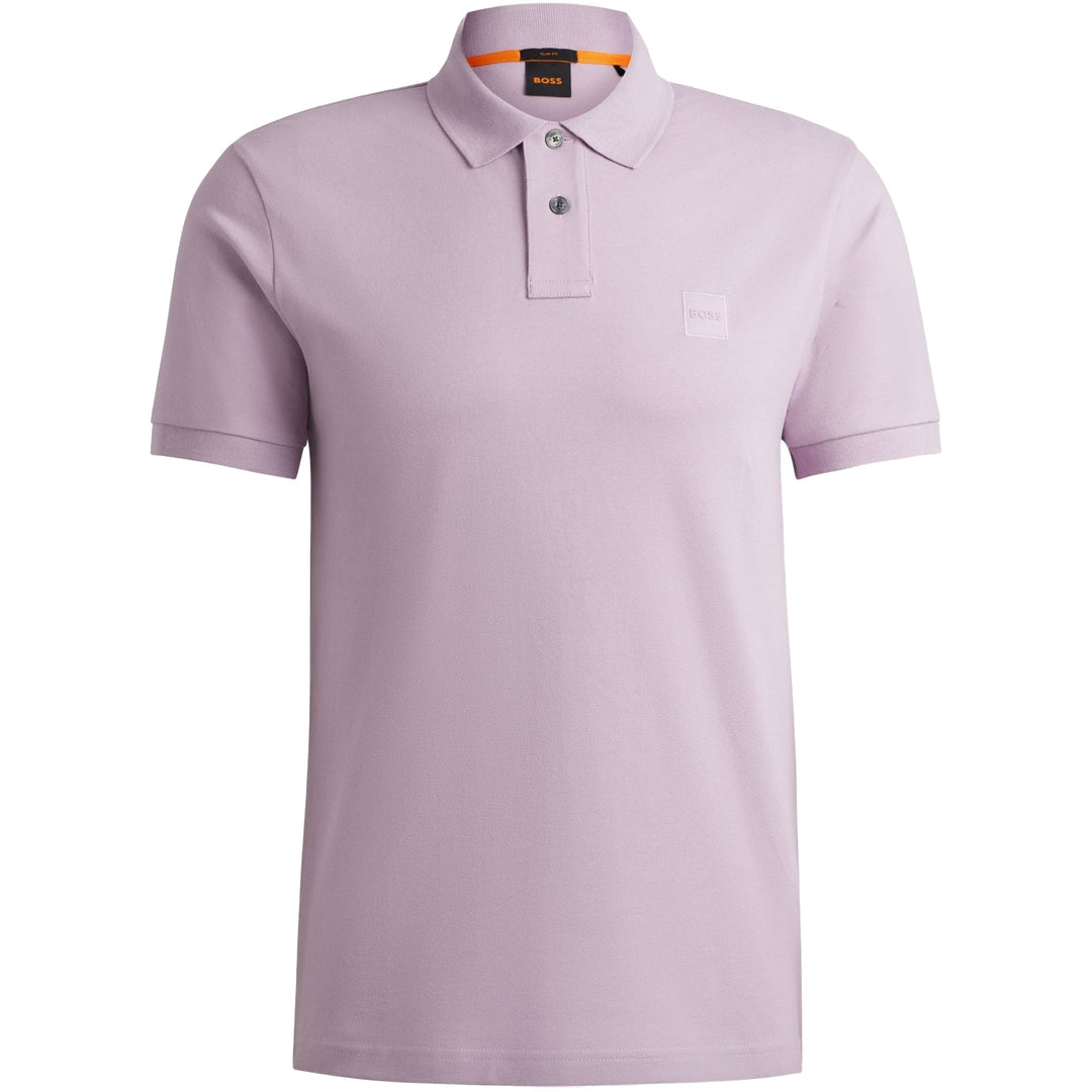 Boss Stretch-Cotton Slim-Fit Polo Shirt - Lilac