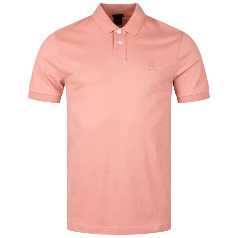 Boss Stretch-Cotton Slim-Fit Polo Shirt - Salmon
