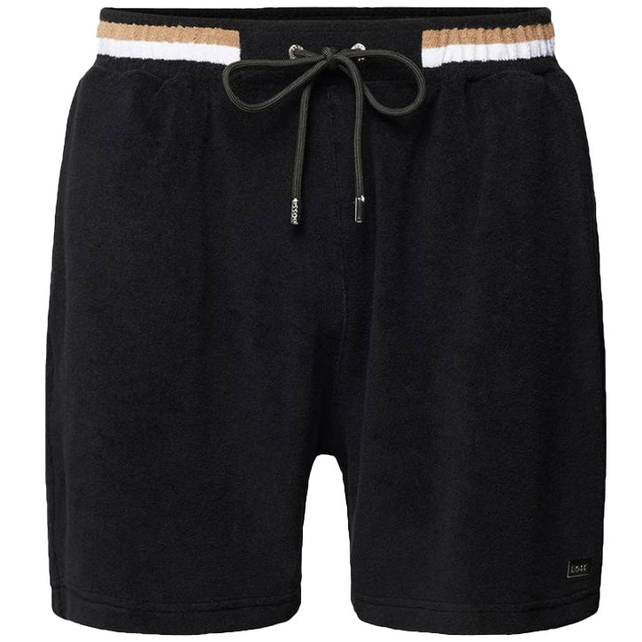 Boss Regular Fit Terry Shorts - Black