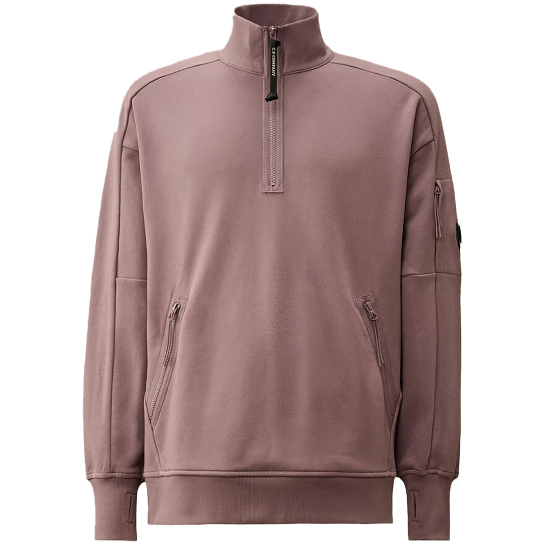 C.P.Company Half Zipped Sweatshirt - Lilac