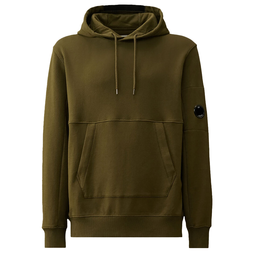 C.P.Company Lens Hooded Sweatshirt - Khaki