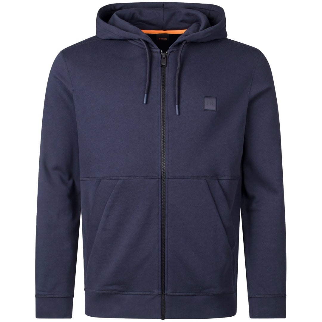 Boss Zip Zetalky Hoodie - NAVY