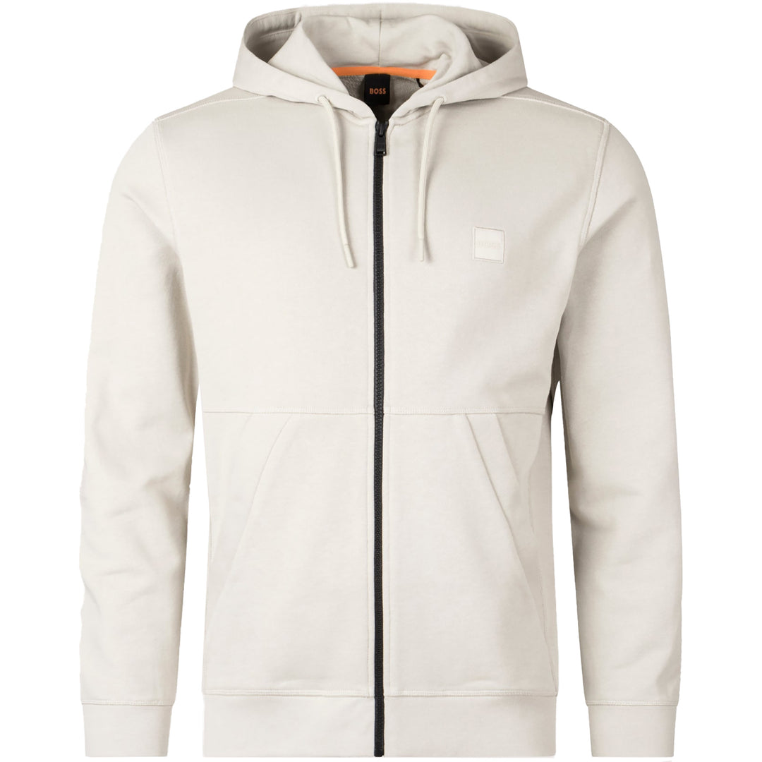 Boss Zip Zetalky Hoodie - BEIGE
