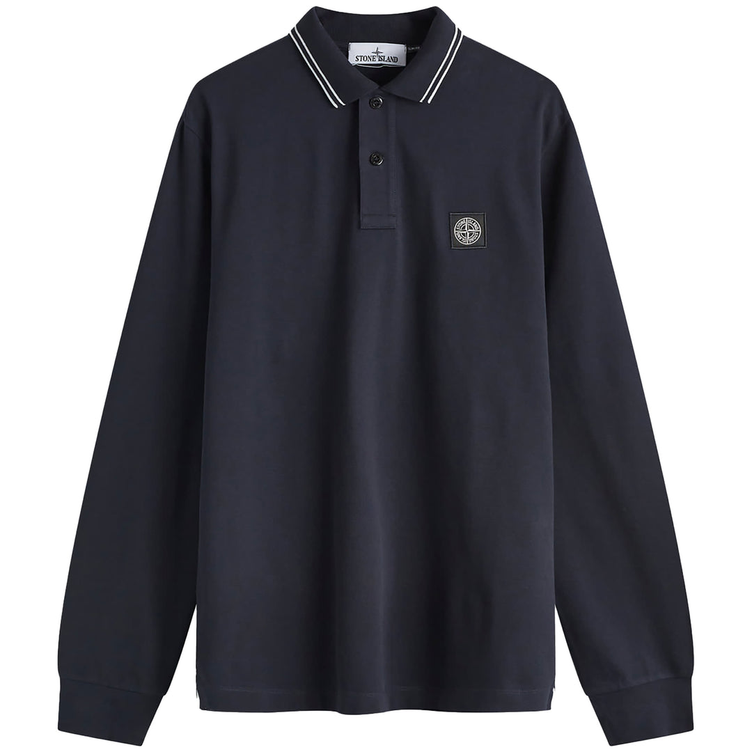 Stone Island Long Sleeve Polo - Navy