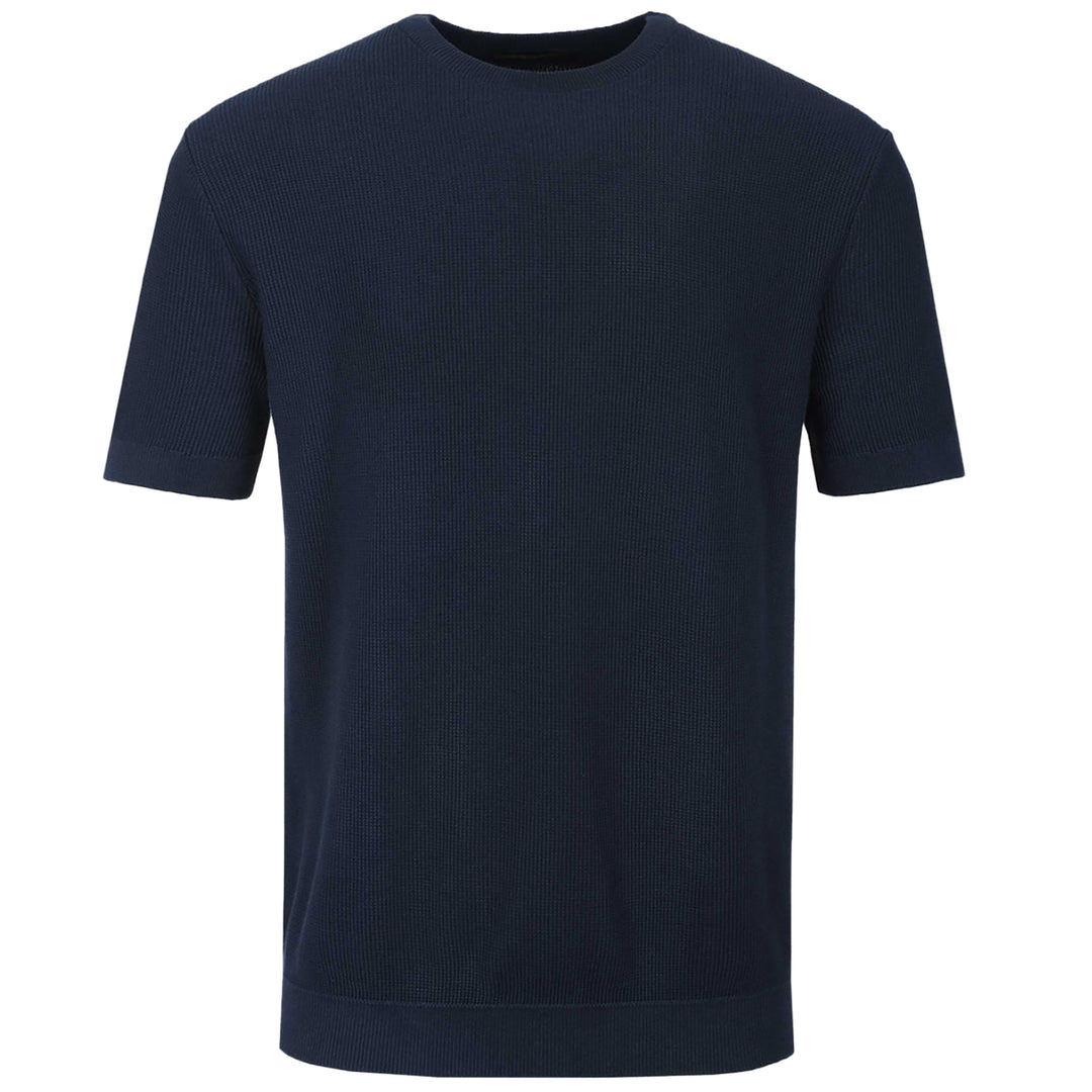Remus Uomo Knitted T-shirt - Navy