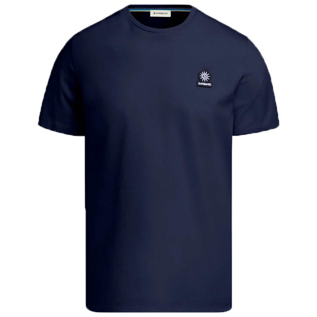 Sandbanks Badge Logo T-Shirt - Navy
