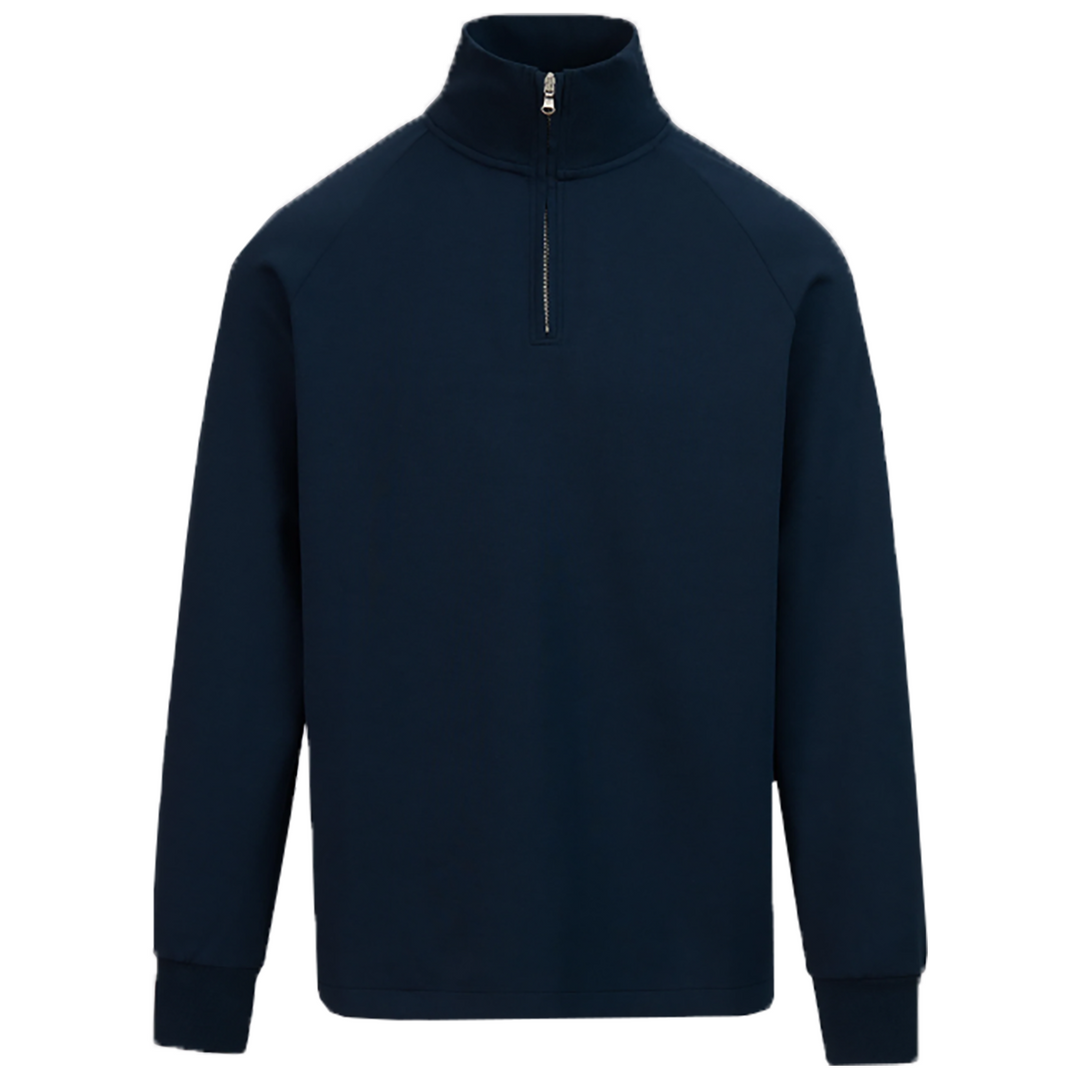 Sandbanks Interlock Quarter Zip - Navy