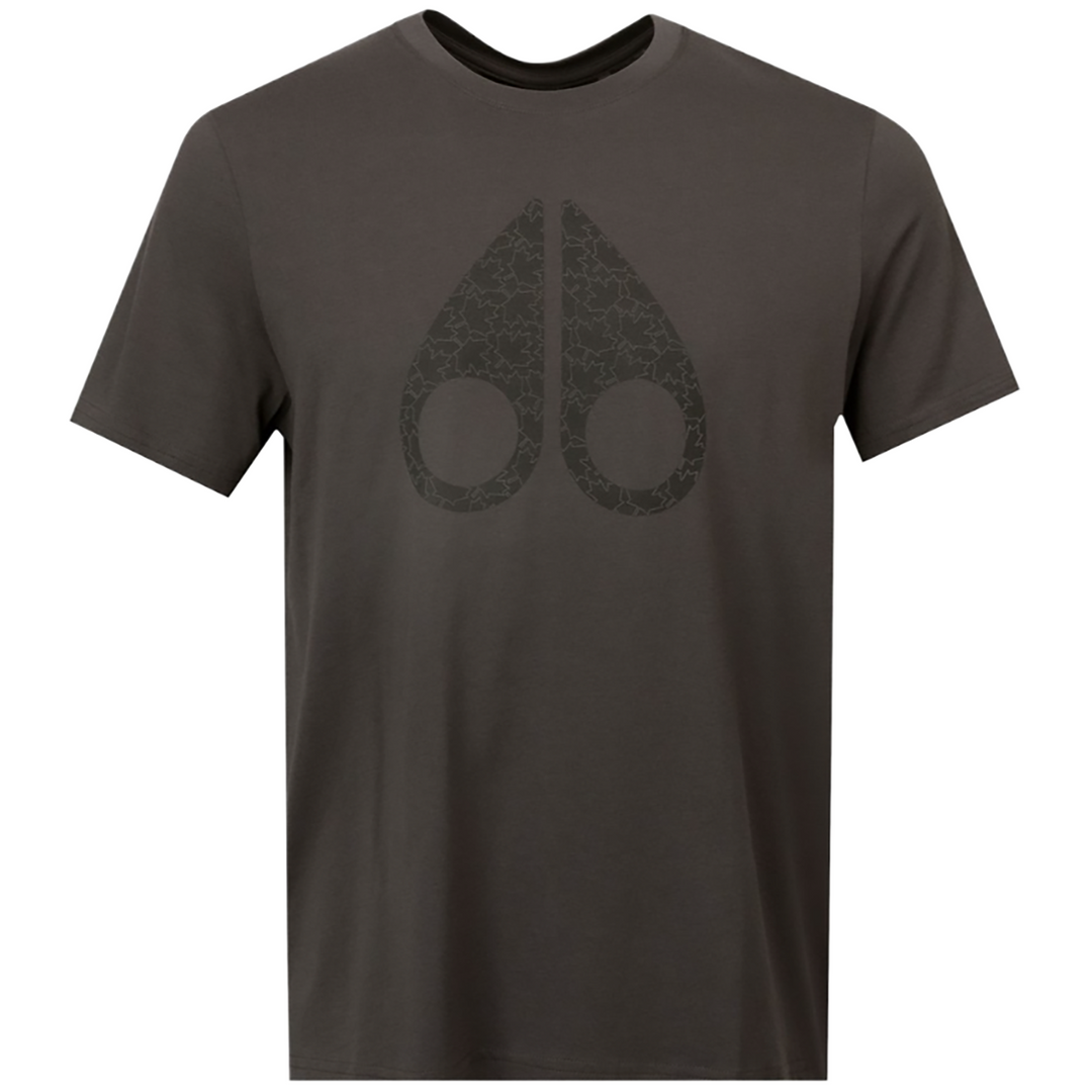 Moose Knuckles Chamblee Leaf T-shirt - Cement