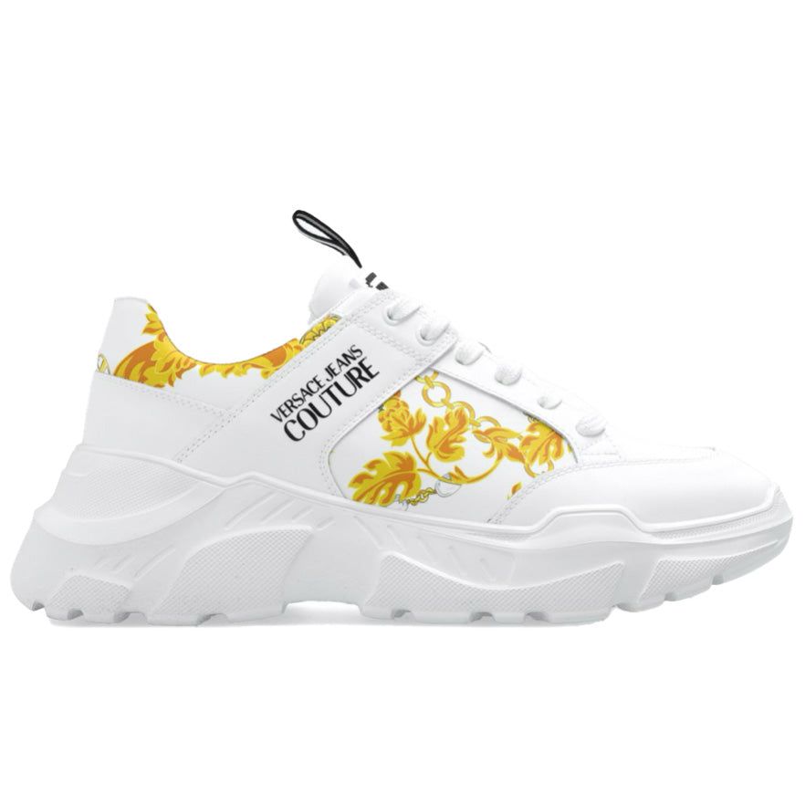 Versace Jeans Couture Premium Leather Trainers - White