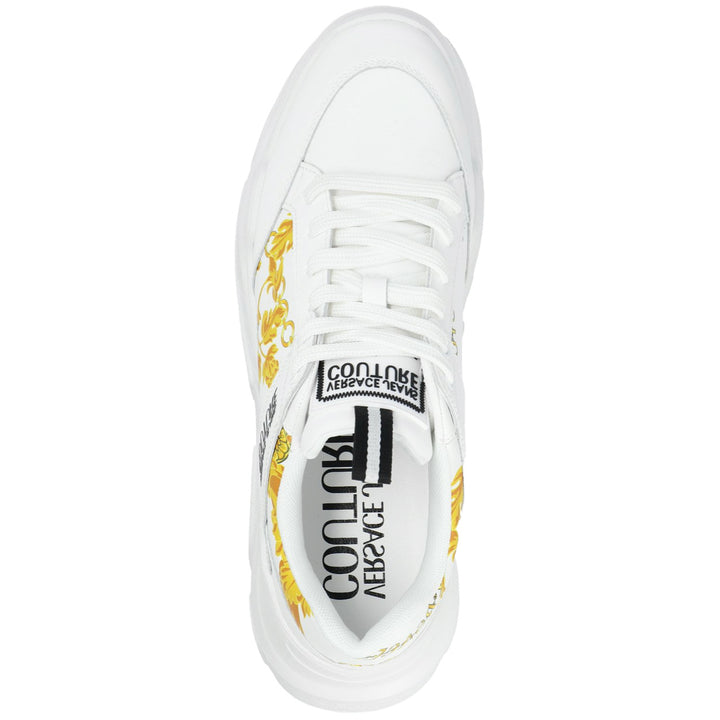 Versace Jeans Couture Premium Leather Trainers - White
