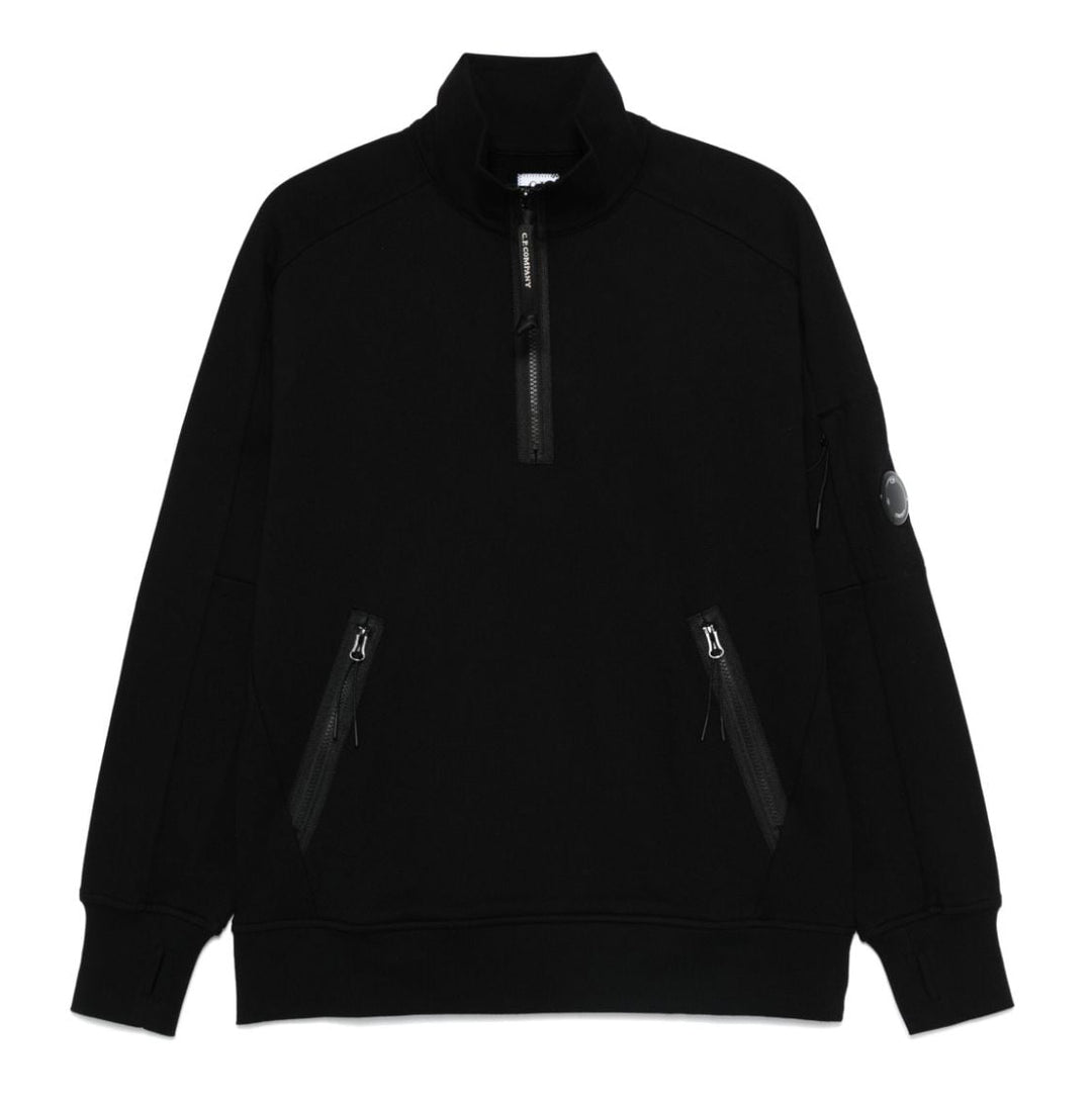 C.P Company Quater-Zip sweatshirt Black