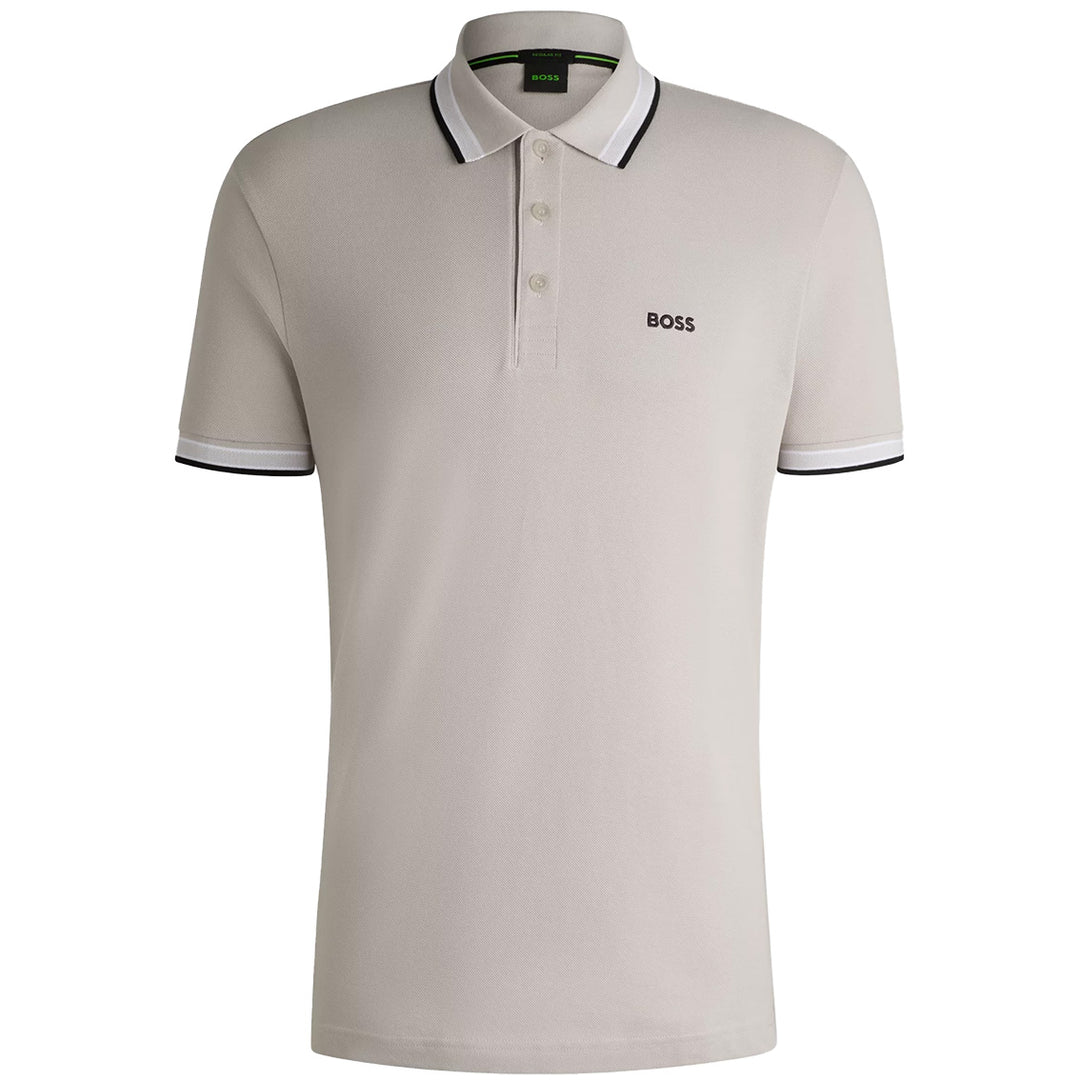 Boss Cotton-Piqué Paddy Polo - Beige
