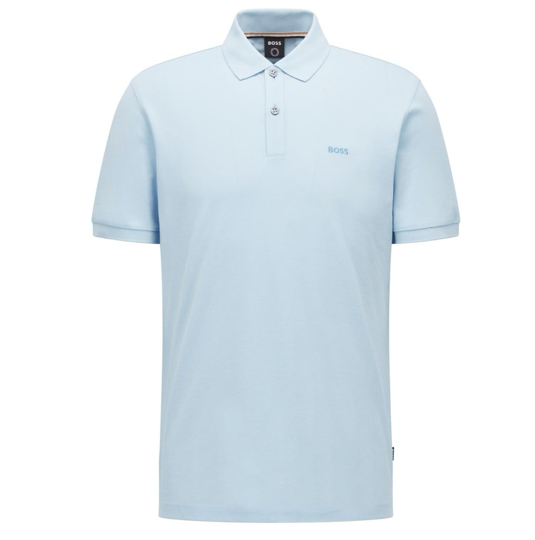 BOSS Pallas Polo Shirt Sky Blue