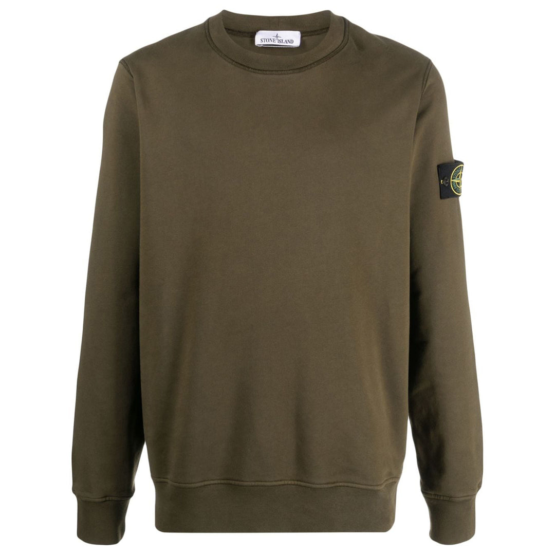 Stone Island Compass-Patch Sweatshirt khaki