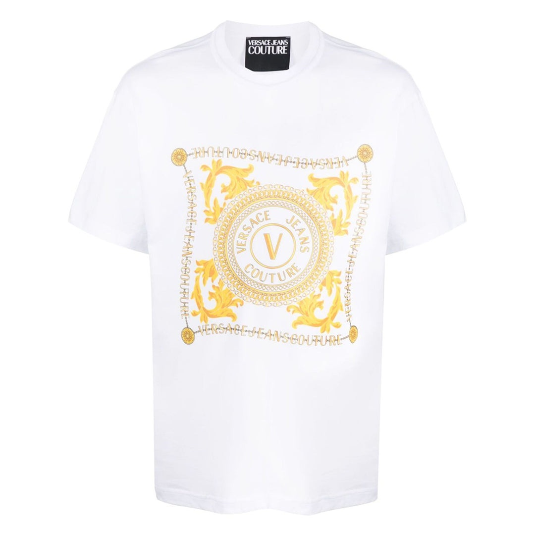 Versace Jeans Couture Ogo-Print Organic Cotton T-Shirt