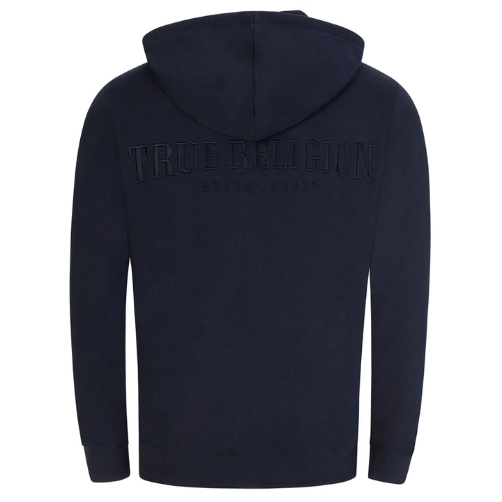 True Religion Arch Logo Zip hoodie NAVY