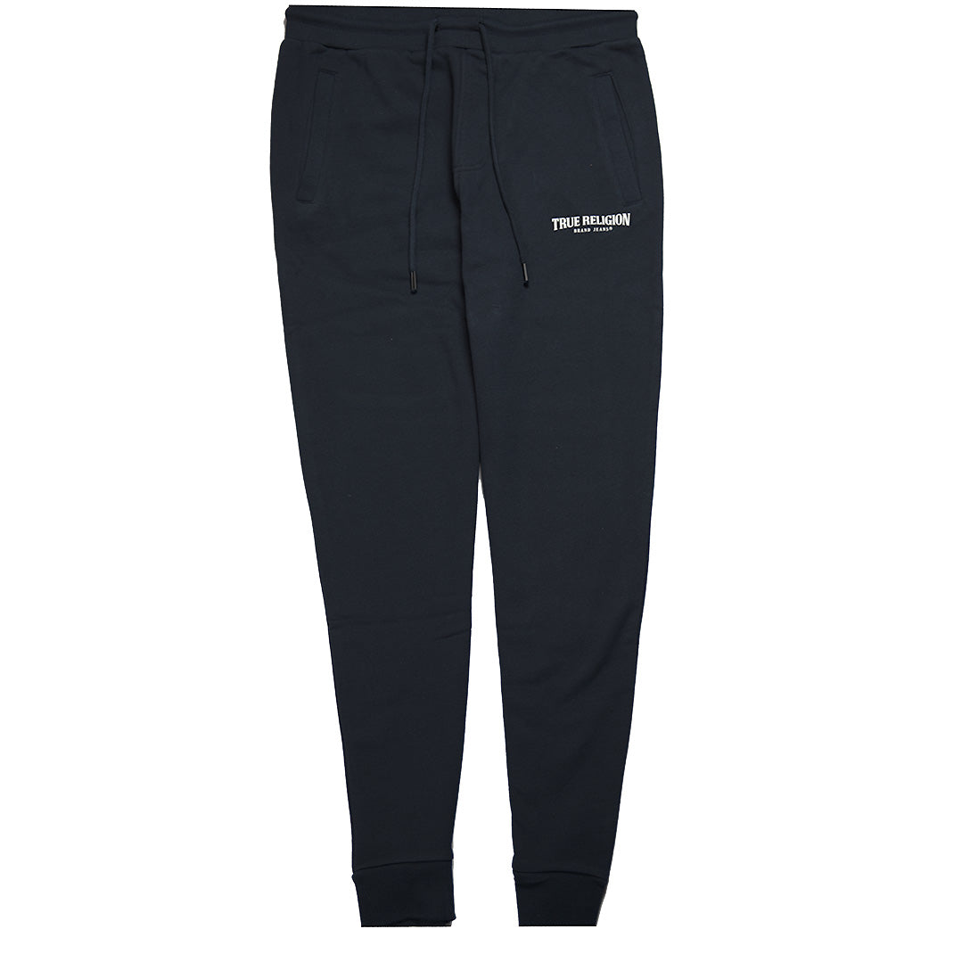 True Religion classic logo sweat pants navy