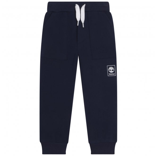 Timberland Kids Logo Print Sweatpants Navy