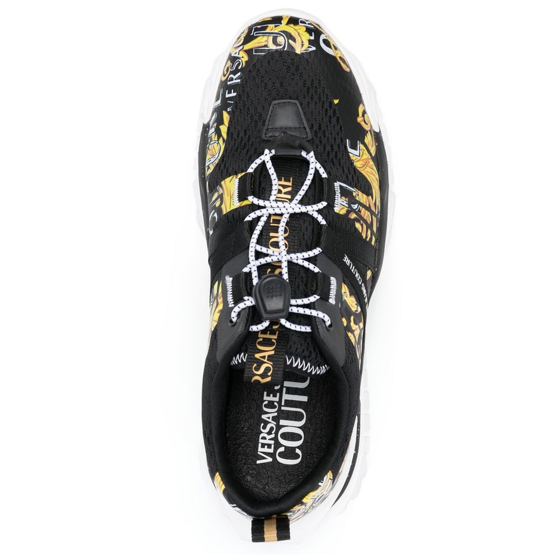 Versace Jeans Couture 'Barocco' print Trainers Black