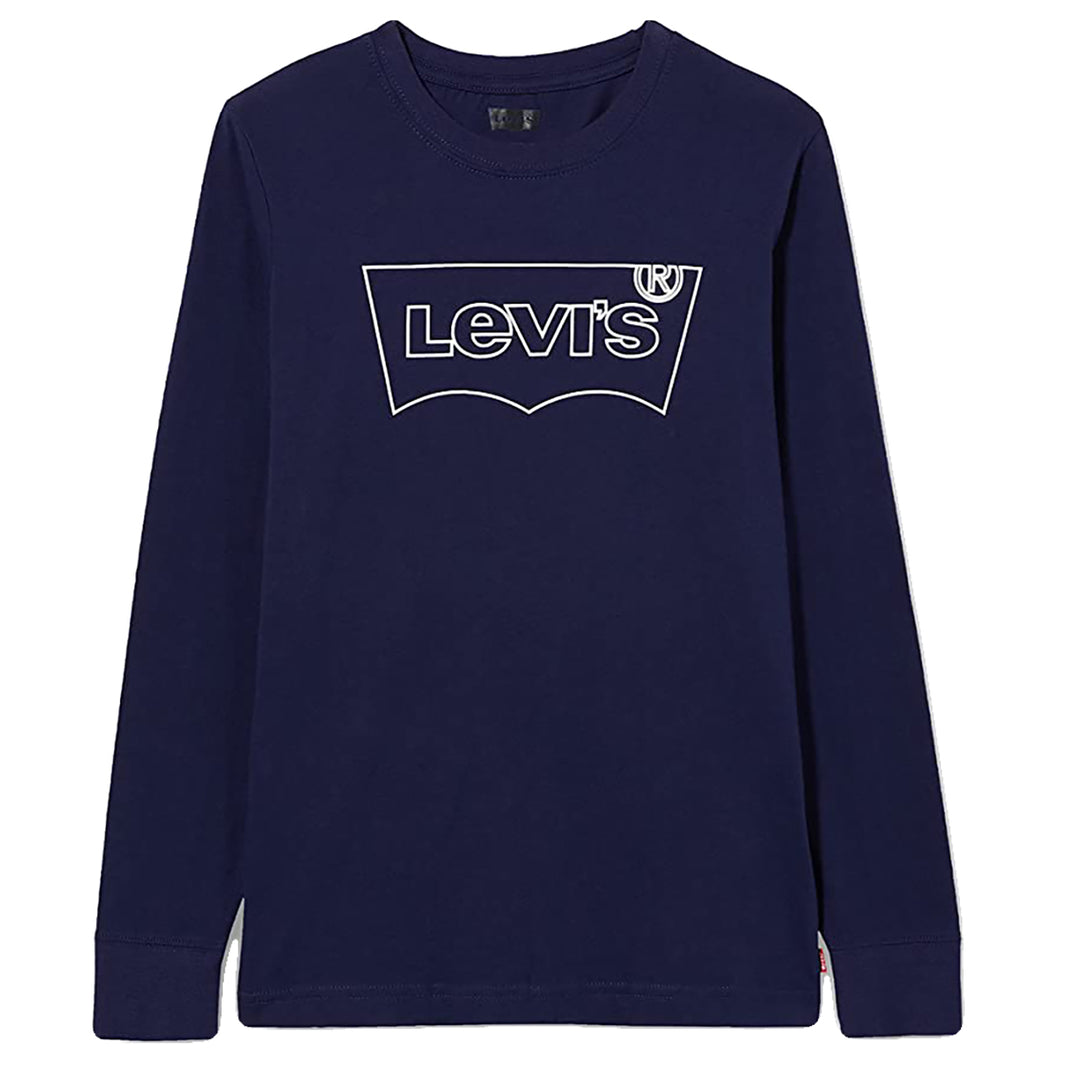 LEVI'S KIDS-BOYS BATWING LONG SLEEVE T-SHIRT GREY
