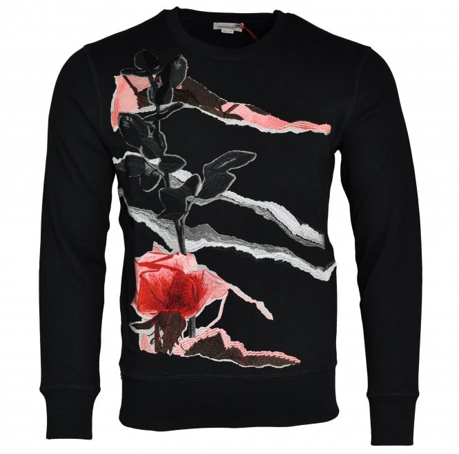 Alexander mcqueen embroidered sweatshirt online