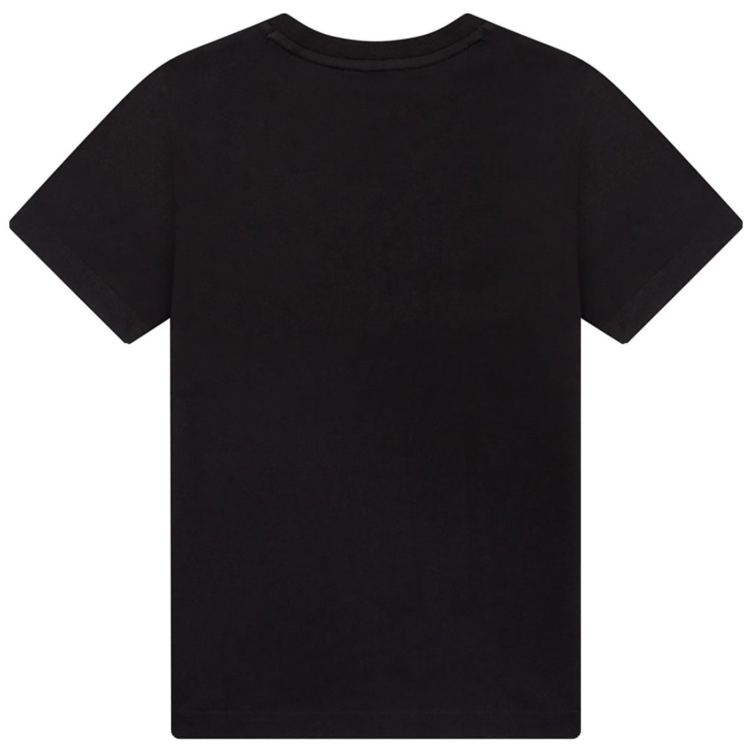 DKNY Kids Paint design Logo T-Shirt Black