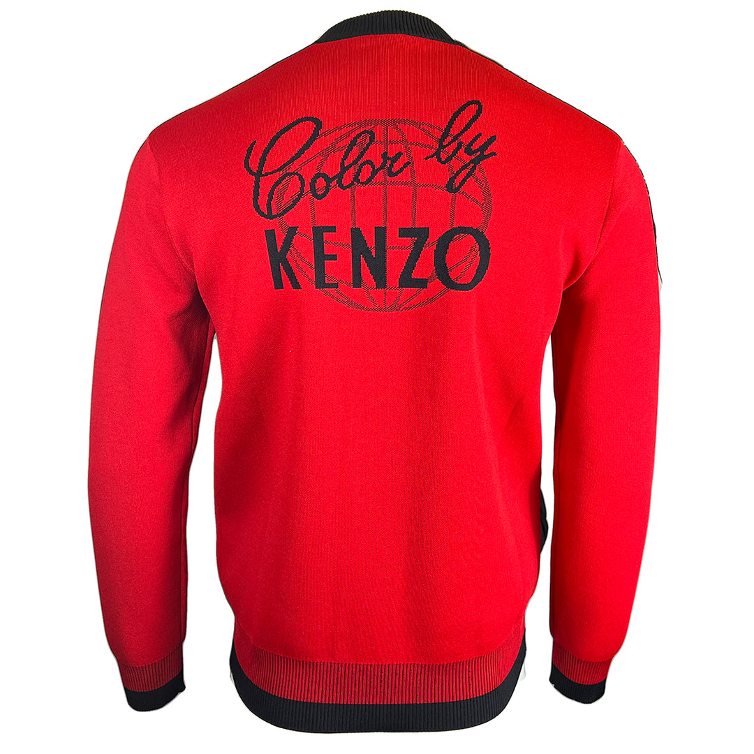 Kenzo Zipped Bomber Jacket Red