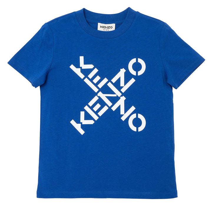 Kenzo Sport Boys Short Sleeve T-Shirt Blue