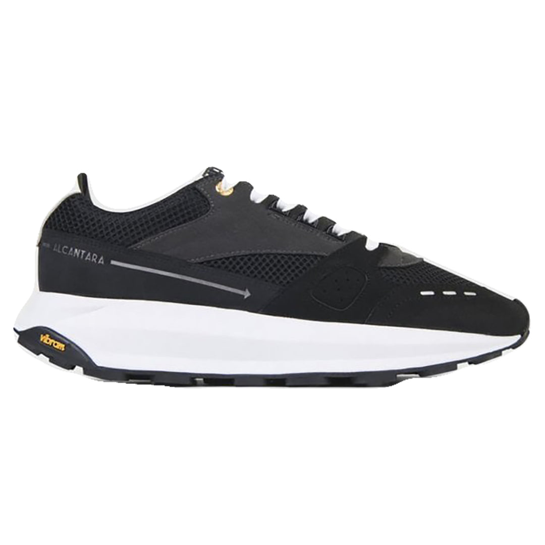 MERCER AMSTERDAM RACER LUX ALCANTARA SHADOW TRAINERS BLACK