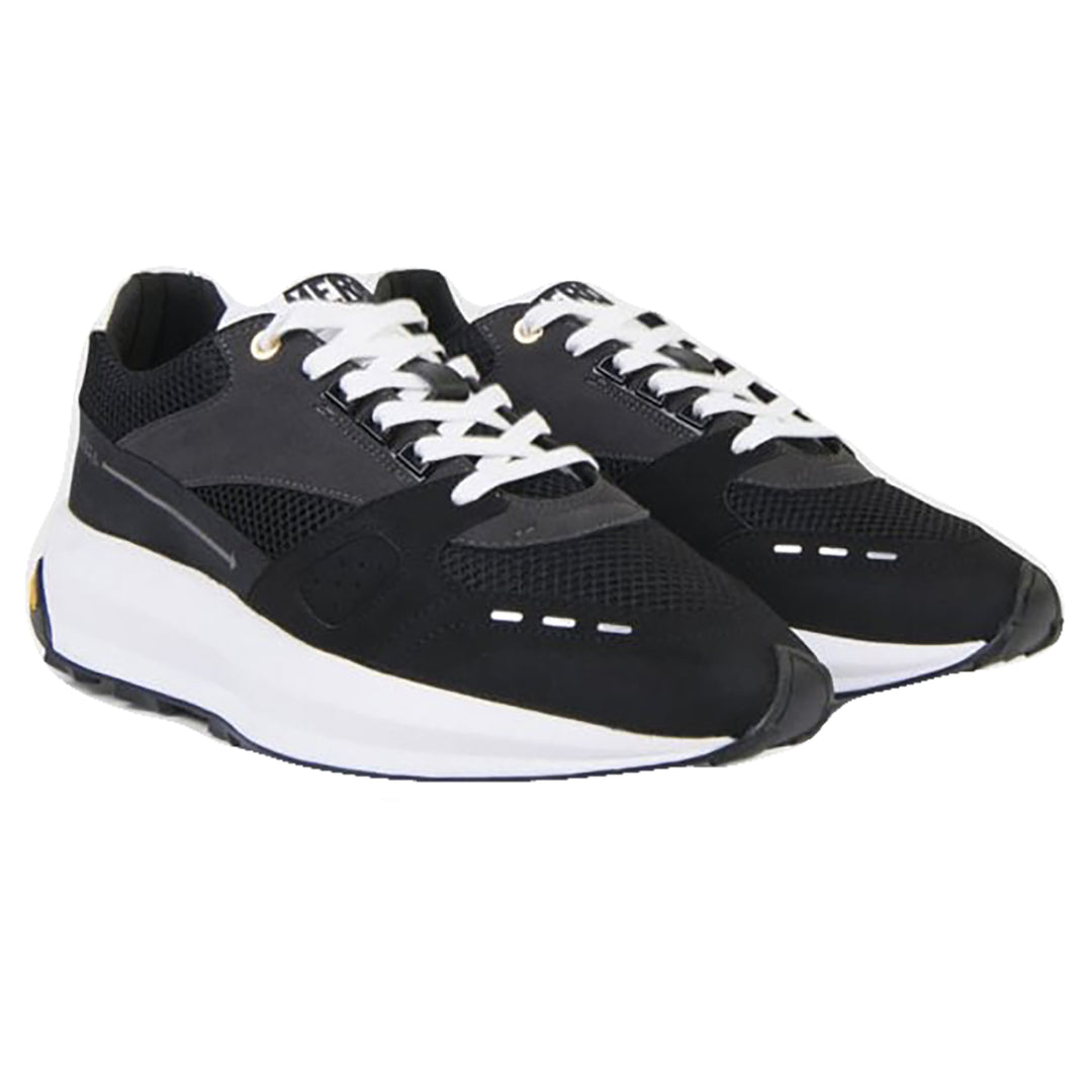 MERCER AMSTERDAM RACER LUX ALCANTARA SHADOW TRAINERS BLACK