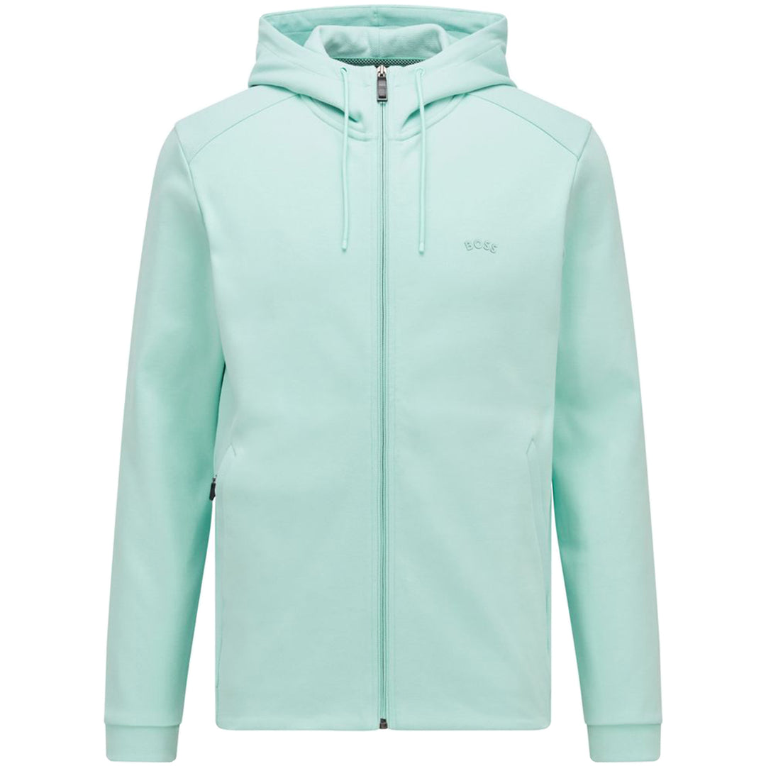 Hugo Boss Saggy Curved Hoodie Light Green