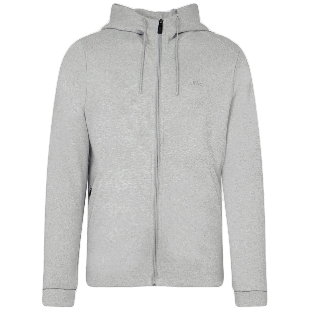 Hugo Boss Saggy Curved Hoodie Light Grey